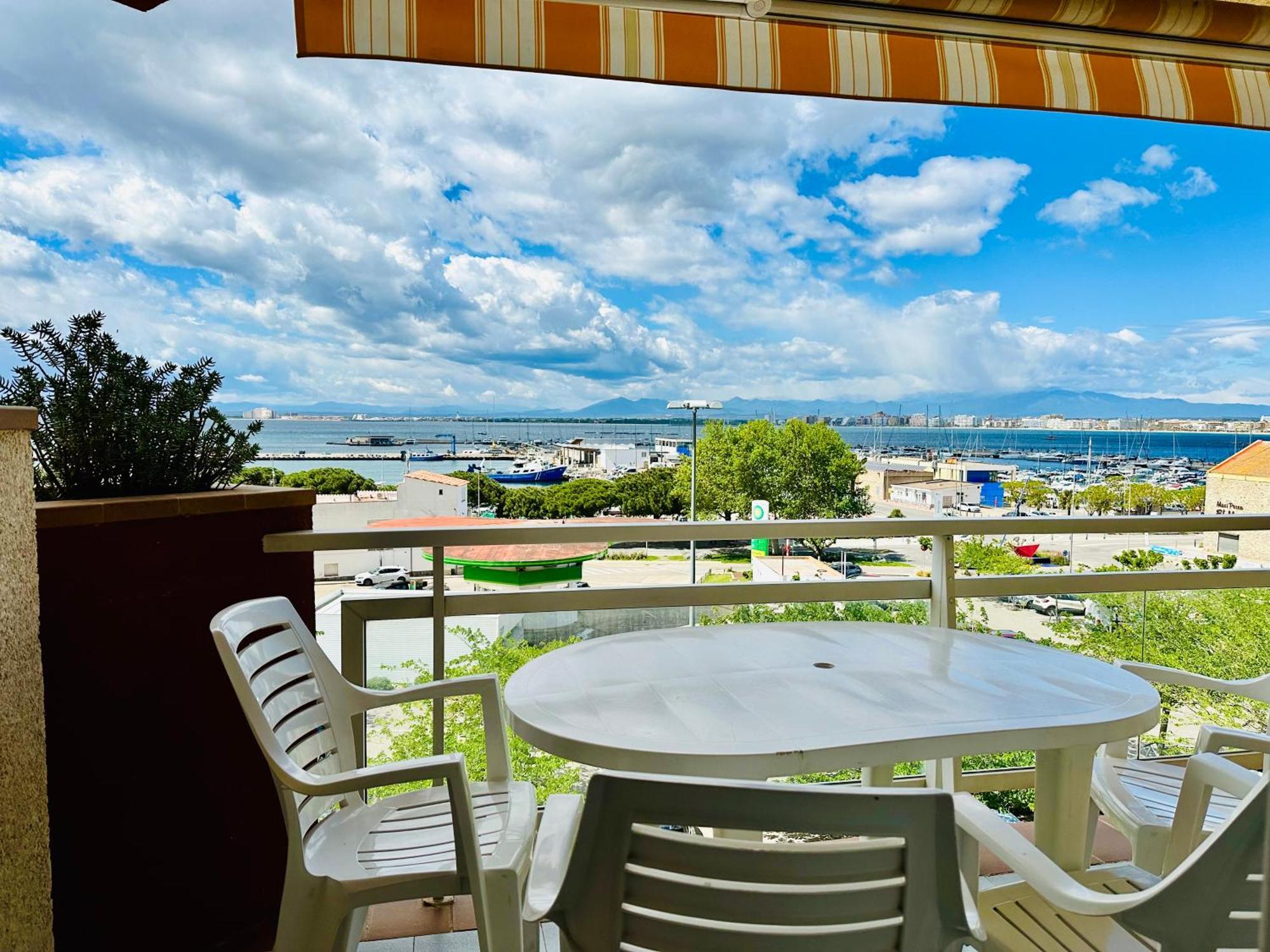 Roc Mar 3 3B - Apartamento Cerca Del Centro Y De La Playa - Terraza Con Vistas Al Mar Y Al Puerto Roses Bagian luar foto